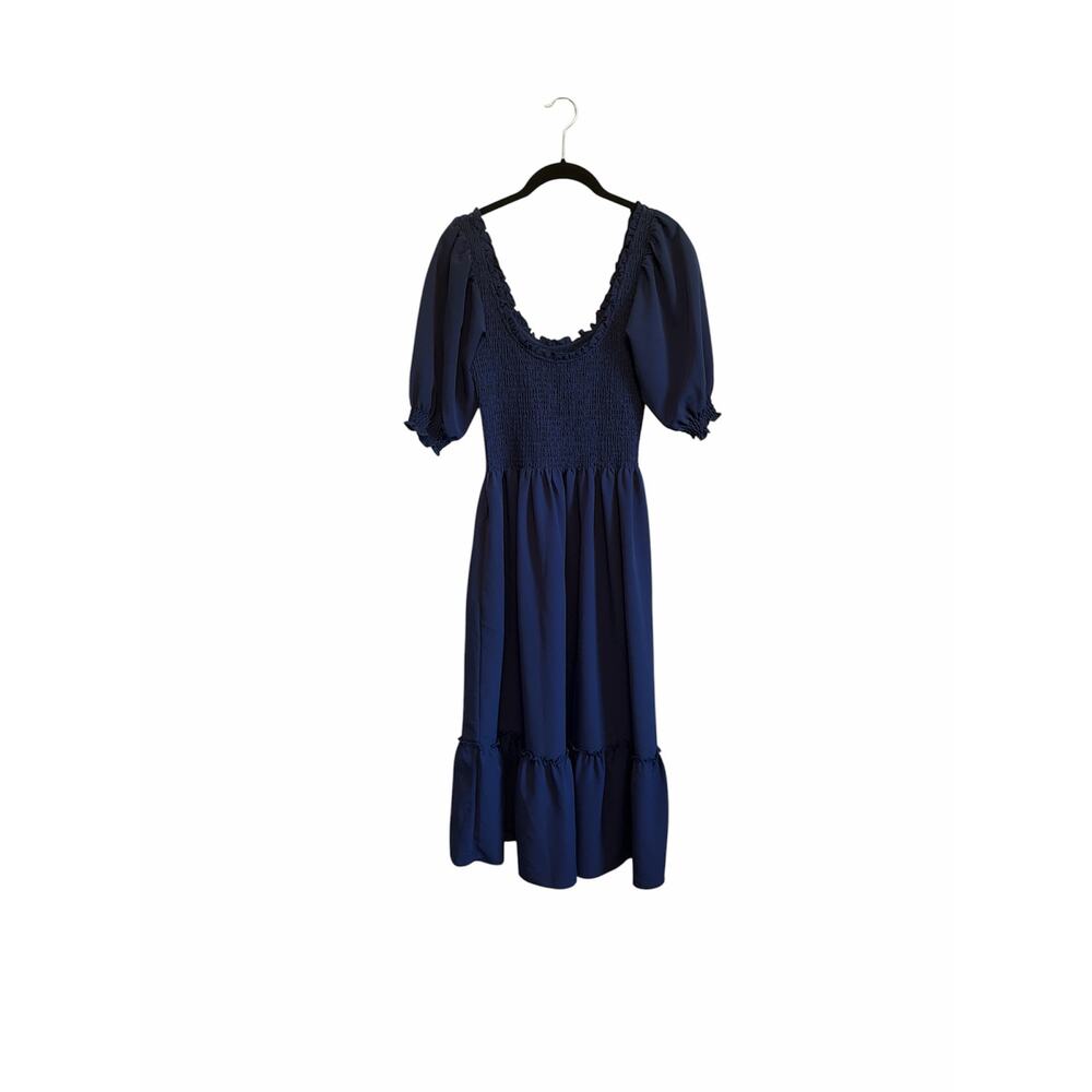 Hill House The Louisa Nap Dress Navy Size Small Midi Dress